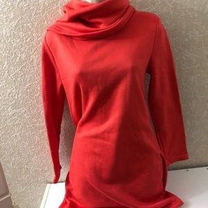 Sweater dress with pockets